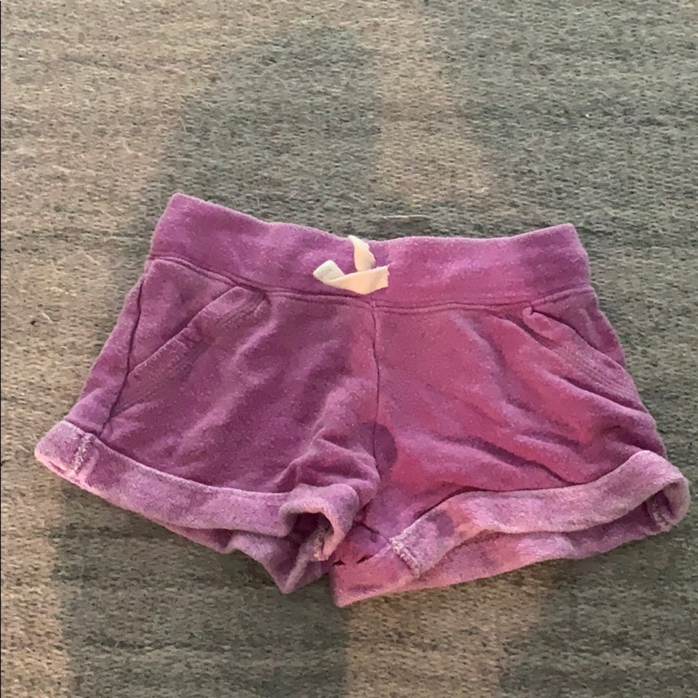 Purple Flowers By Zoe shorts